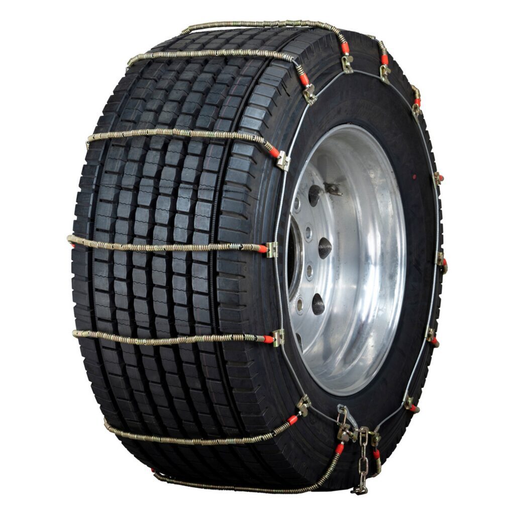 Wide Base (Super Single) King Cobra Alloy Cable Semi Truck Tire Chains