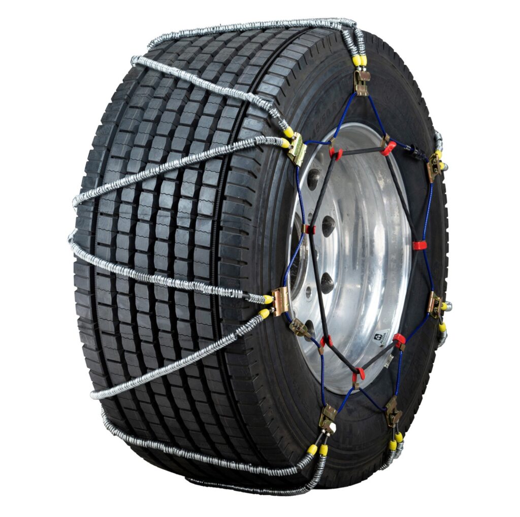 Wide Base (Super Single) Volt Cable Alloy Semi Truck Tire Chains