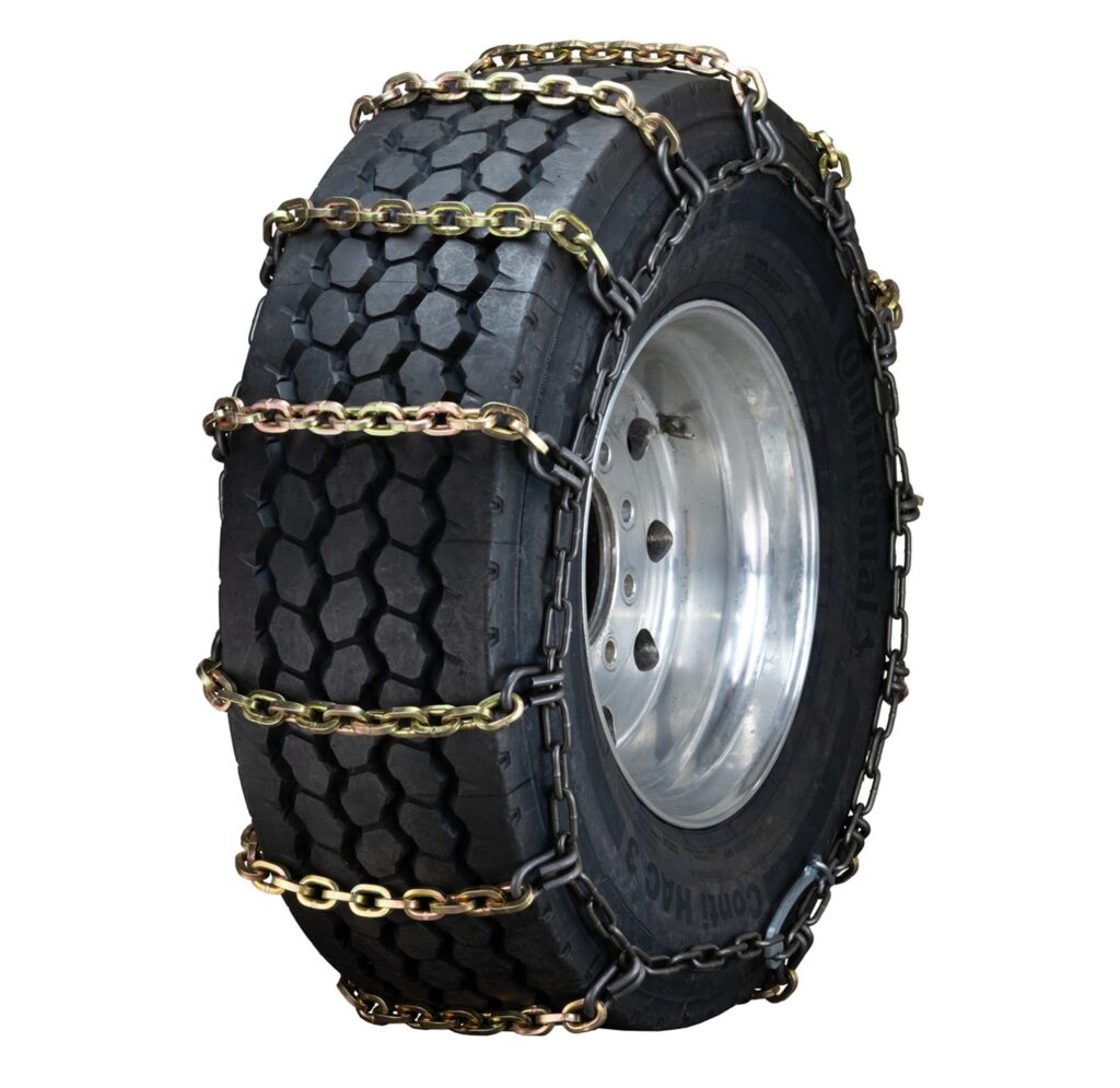 Wide Base (Super Single) Heavy Duty Square Alloy Ladder Pattern Semi Truck Tire Chains