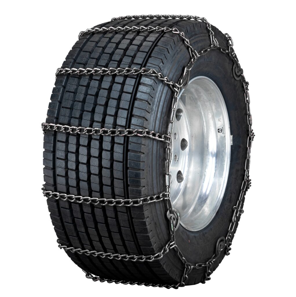 Wide Base (Super Single) Light Weight Alloy Semi Truck Tire Chains