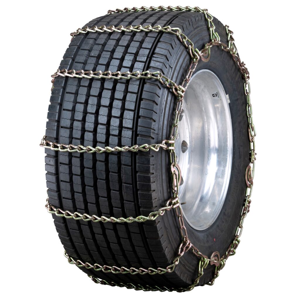 Wide Base (Super Single) 8mm Cam Long Mileage Alloy Semi Truck Tire Chains