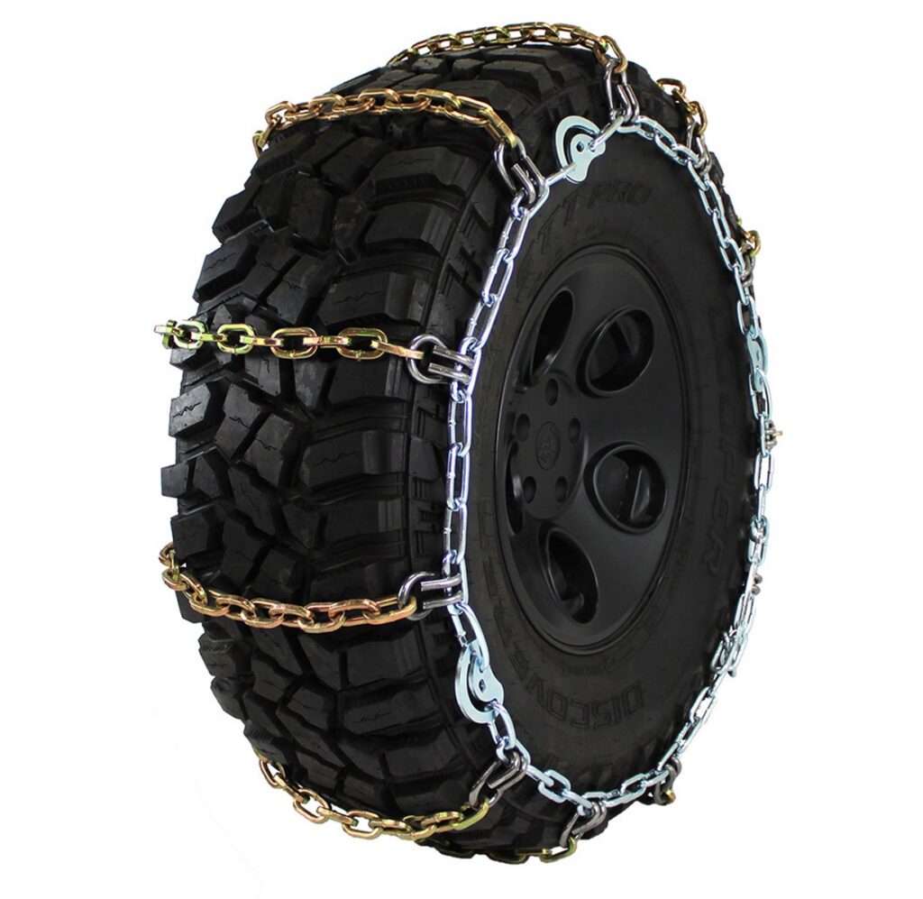 Wide Base (Super Single) Heavy Duty Alloy Ladder Pattern Truck Tire Chains