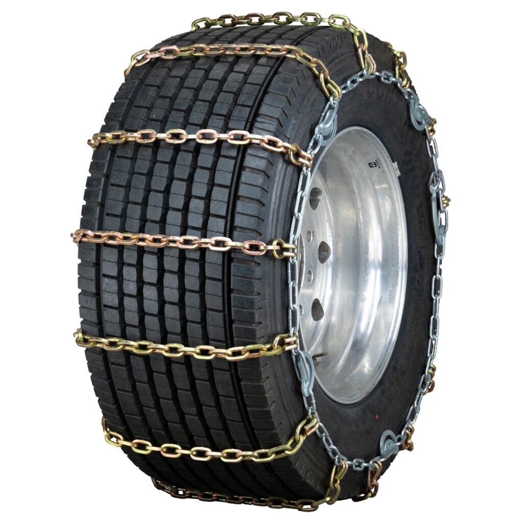 Wide Base (Super Single) Square Link Alloy Cam Truck Tire Chains