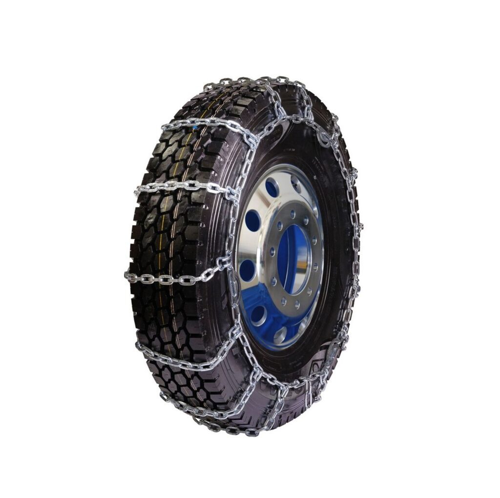 USA Wide Base (Super Single) Square Link Alloy Cam Semi Truck Tire Chains