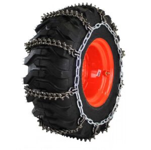 Ladder Pattern Studded Alloy Skid Loader Tire Chains